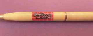 Vintage Brick Logo Good For Life Dr Pepper Mechanical Pencil c.  1940 ' s 1950 ' s 2