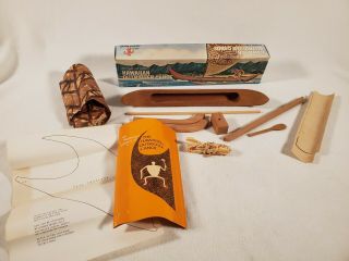 Vintage Hawaiian Outrigger Canoe Model Kit Anekona Hawaii
