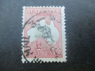 Kangaroo Stamps: £2 Pink Smw - Rare (c2)