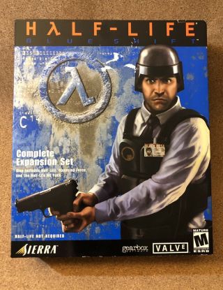 Vintage Half - Life: Blue Shift (pc Game,  2001) Big Box Complete Owner