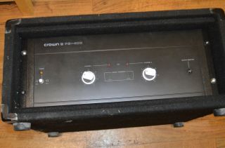 Vintage Crown Ps - 400 Audiophile Grade Stereo Amplifier Class A Class A/b 190w