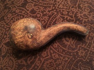 Vintage Lion ' s Head Meerschuam Pipe and Case - Early 1900s 7