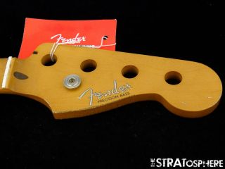 Vintage 50s Ri Road Worn Fender P Bass Neck Precision Maple Relic 1950s