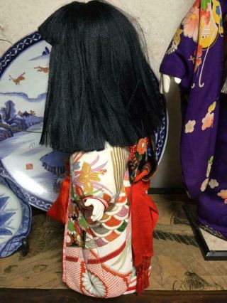 Ichimatsu Doll 42 cm Japanese Geisha GIRL Vintage Kawaii Kimono Kimekomi L8 5