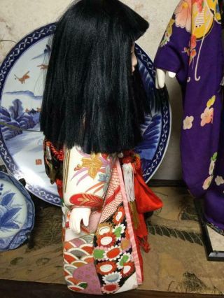 Ichimatsu Doll 42 cm Japanese Geisha GIRL Vintage Kawaii Kimono Kimekomi L8 6