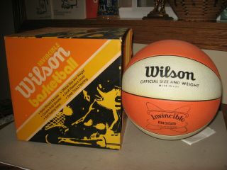 Vintage 1970s Wilson Invincible Basketball Made In Usa