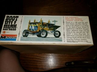 Monogram Boot Hill Express 6735 open model kit hearse car cowboy vintage 2