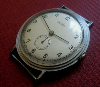 Vintage 1930s Zentra 15 Jewels Swiss Made Running Wristwatch