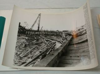 1944 Wwii Ap Wire Photo Port Chicago,  Ca Munitions Blast Wrecks Navy Pier Dsp222