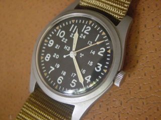 Vintage Hamilton Military Issue Wrist Watch.  Mil W 46374b.  H3