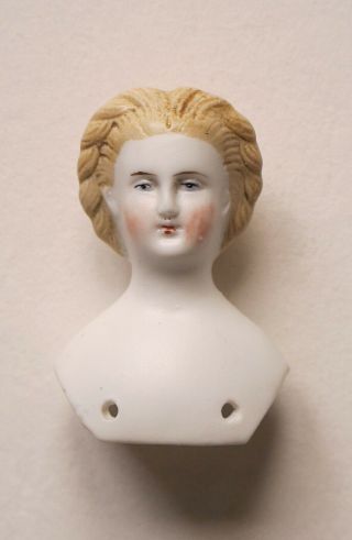 Rare Kister Parian Dollhouse Doll Head