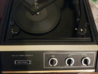 Vintage Astrex 200 Stereo Phonograph Record Player Solid State Great.
