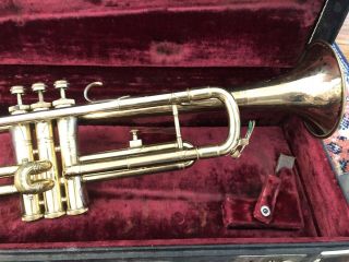 Vintage Couesnon Paris Trumpet With Case 2
