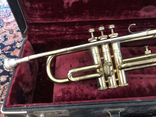 Vintage Couesnon Paris Trumpet With Case 3