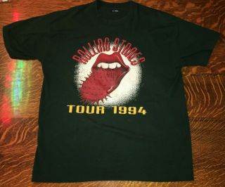 1994 Rolling Stones " Voodoo Lounge " Tour Concert Band Rock Shirt Double Sided