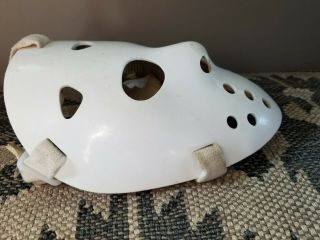 Vintage 60s 70s? Game - Used? Molded Fiberglass style Playmaker Hockey Goalie Mask 2