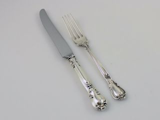 Gorham Chantilly Sterling Silver Youth Set - Fork And Knife - No Monogram