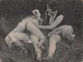 Large Vintage Grundworth Photo Nude Lesbian Girls Touching Gay Risque Woman 5
