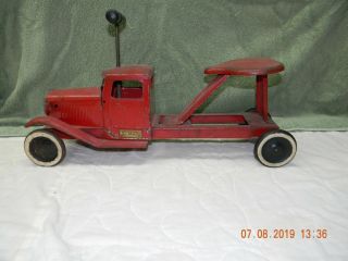 Vintage Structo 1930’s Ride On Truck With Steering