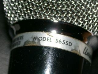 VINTAGE SHURE 565SD MICROPHONE - UNISPHERE I - MADE in USA 4