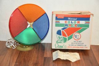 Vintage Penetray Motorized Color Wheel Christmas Box