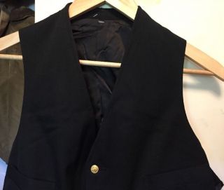 Vintage USN US NAVY Military Naval Uniform Coat Jumper Vest.  Size 42 USA Made 6