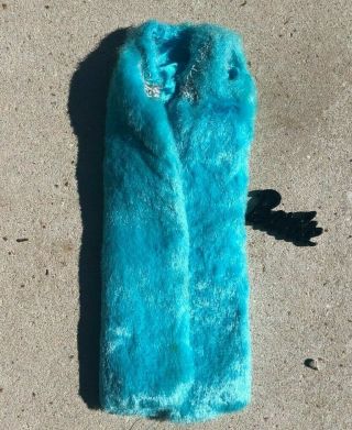 Vintage Francie Casey 3459 Twilight Twinkle Blue Fur Coat,  Wow