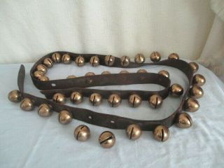 Old Brass Horse Sleigh Bells Vintage Collectible