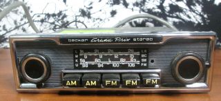 Vintage Becker Autoradio Grand Prix Stereo MU Car Radio w/ Amplifier 12 Volts 3