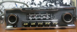 Vintage Becker Autoradio Grand Prix Stereo MU Car Radio w/ Amplifier 12 Volts 9