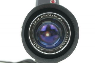 Minolta XL 401 8 Movie Camera w/ Zoom Rokkor 8.  5 - 34mm f/1,  2 Lens Vintage 3