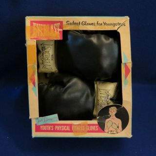 Vintage Everlast Jack Dempsey Boxing Gloves Set Of 4 Adult 3024 Orig Box