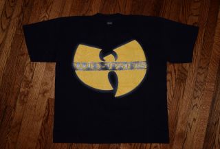 1997 Wu - Tang Clan Emblem Vtg 90s Rap Tee Rza Hip Hop Ol Dirty Bastard T - Shirt Xl