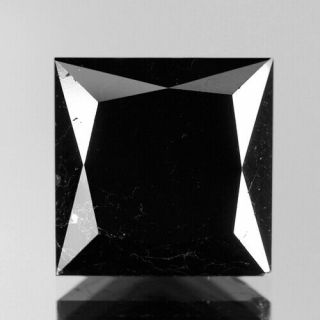 6.  49 Cts Rare Fancy Natural Jet Black Diamond