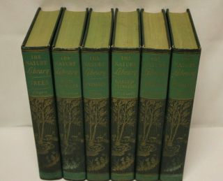 The Nature Library Doubleday Vintage 6 Book Set Illustrated 1926 Natural History