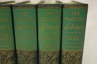THE NATURE LIBRARY Doubleday Vintage 6 Book Set Illustrated 1926 Natural History 6