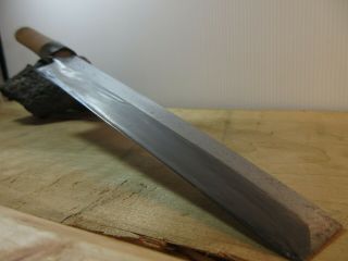 Sharpened: Vintage: Japanese Kitchen Knife/ Usuba 195/370mm / Horn Handle