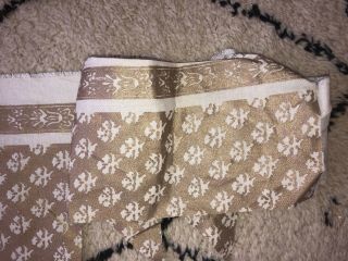 Vintage Persiano Fortuny Fabric Gold and Ecru 7