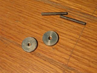 Vintage Gibson 1964 Nickel Lower Thumb Wheels,  Posts For Es 330 335 Archtop