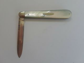 Vintage Mother Of Pearl Folding Knife