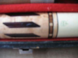 VINTAGE MCDERMOTT LEVEL 3 C - 9 FROM 1980.  19 0Z.  4 POINT POOL CUE AND CASE 2