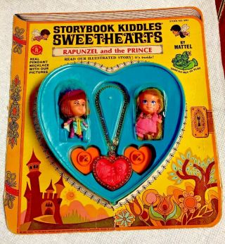 1968 Mattel Liddle Kiddle Storybook Rapunzel And The Prince