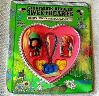 1968 Mattel Liddle Kiddles Storybook Robin Hood & The Maid Marion