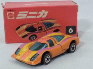 Rare Porsche 917 Japan Red Box 6 Minica Mattel Hot Wheels Vintage
