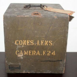 Rare Vintage Raf F24 Air Ministry Aircraft Camera Body Cone With Box