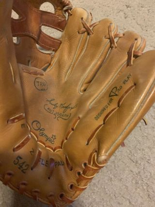 Rare Sandy Koufax Vintage Olympic Signature Model Baseball Glove Mitt La Dodgers