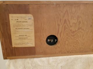 ACOUSTIC RESEARCH AR - 1w Vintage Speaker Serial number 2452 3