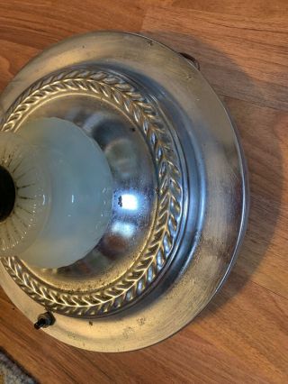 Vintage Art Deco Chrome Floor Ashtray Smoking Stand Built In Lighter And Light 6