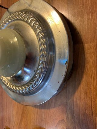 Vintage Art Deco Chrome Floor Ashtray Smoking Stand Built In Lighter And Light 7