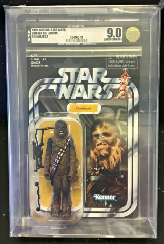 2019 Star Wars Vintage Collect Vc141 Chewbacca Afa U9.  0